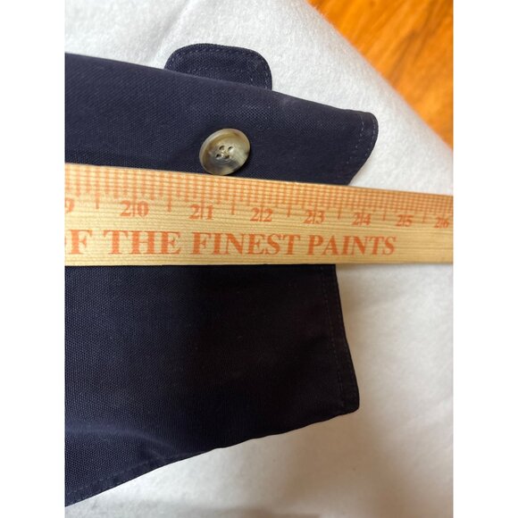 Lands End Mens Regular Fit Cotton Jacket L 42-44 Navy & Olive Color With Plaid L - Picture 8 of 13